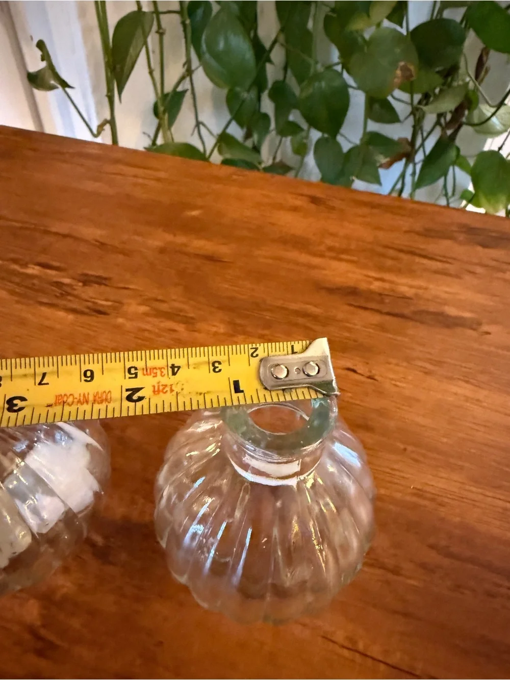 Clear Glass Ribbed Mini Bud Vases - Home Accents